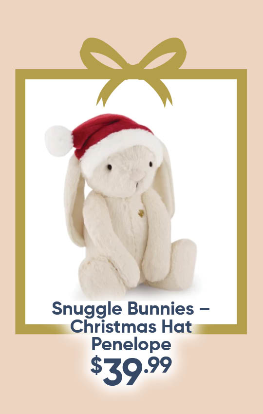 Snuggle Bunnies - Christmas Hat Penelope